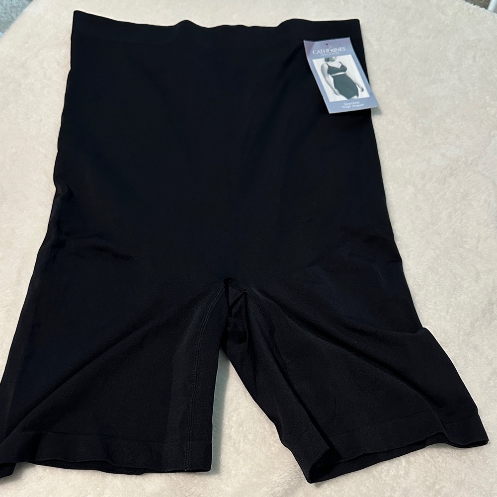 Catherine’s  Black Seamless Thigh Shaper Shorts NWT